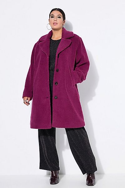 Studio Untold Wintermantel Teddy-Mantel A-Linie Reverskragen günstig online kaufen