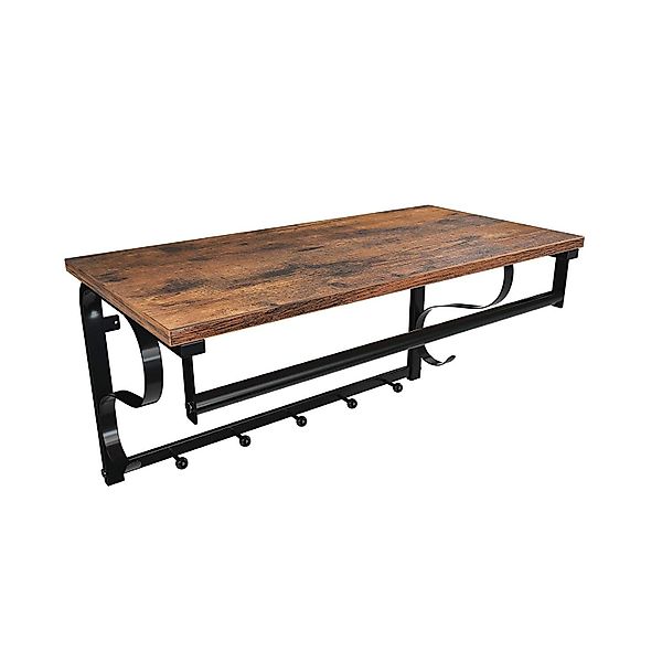 VASAGLE Wandgarderobe, Wandregal mit 5 Haken, günstig online kaufen