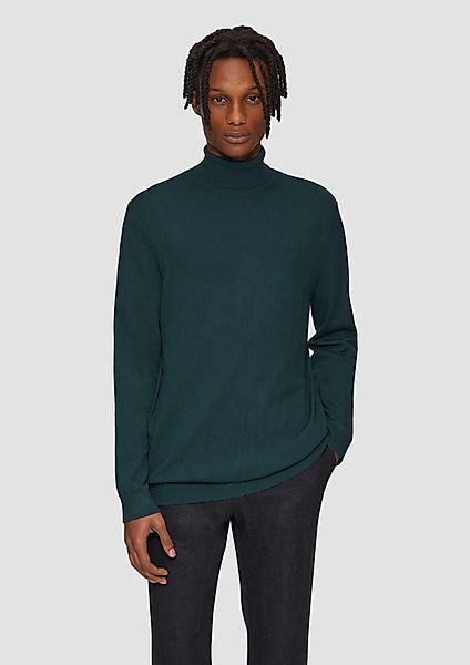 QS Strickpullover Slim-Fit-Pullover mit Rollkragen günstig online kaufen