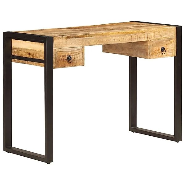 vidaXL Schreibtisch mit 2 Schubladen 110 x 50 x 77 cm Mangoholz Massiv 2474 günstig online kaufen