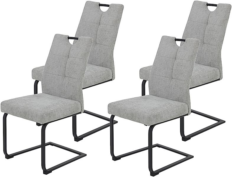 HELA Freischwinger »EVA Esszimmerstuhl«, (Set), 4 St., XL-Breite, Komfortsi günstig online kaufen