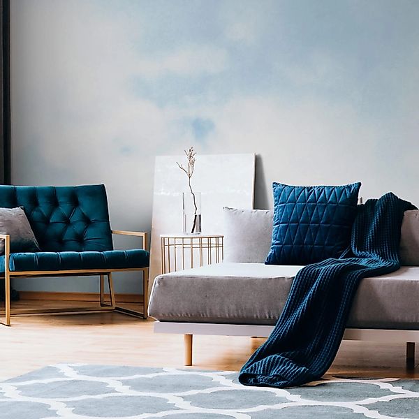 PROFHOME 382281-GU Fototapete Wolken Matt Blau Weiß 3,71 m x 2,8 m 0,53 m x günstig online kaufen