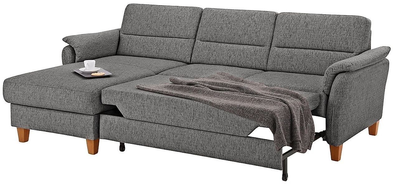 Home affaire Ecksofa »Palmera L-Form«, Federkern, wahlweise mit Bettfunktio günstig online kaufen