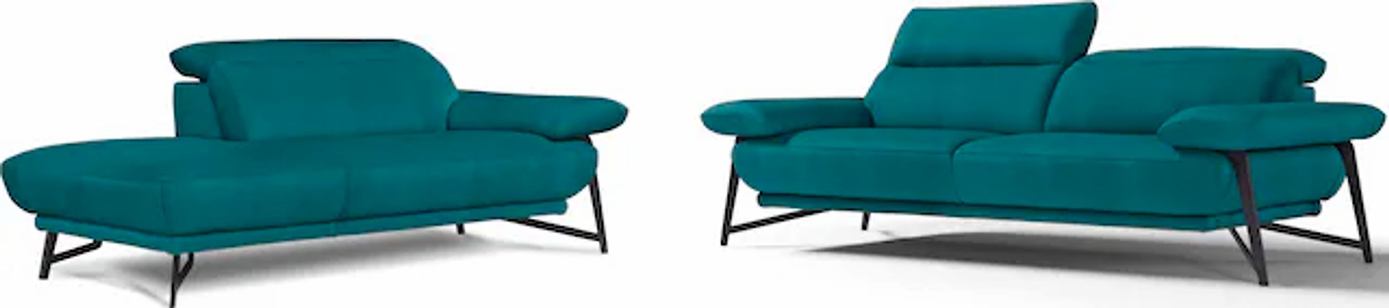 Egoitaliano Sofa »Anais, Design mit hohem Sitzkomfort, Fußfarbe schattengra günstig online kaufen
