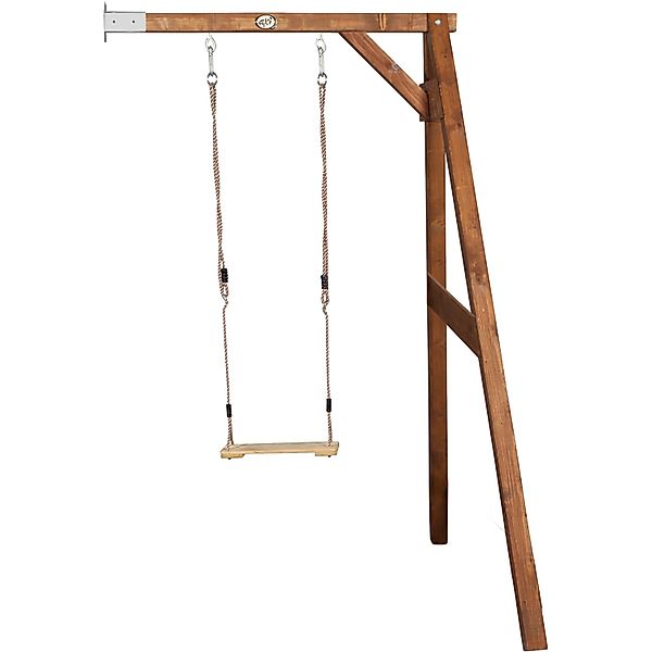 Axi Einzel-Anbauschaukel Braun - Weiß 160 x 171 x 207 cm günstig online kaufen