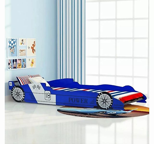 DOTMALL Autobett Kinder Rennwagen-Bett 90x200 cm Blau günstig online kaufen