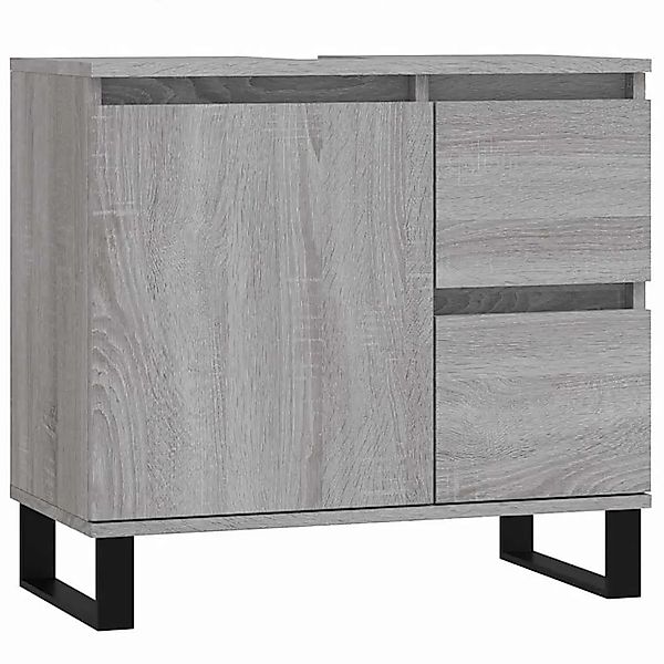 vidaXL Badschrank Grau Sonoma 65x33x60 cm Holzwerkstoff 831618 günstig online kaufen