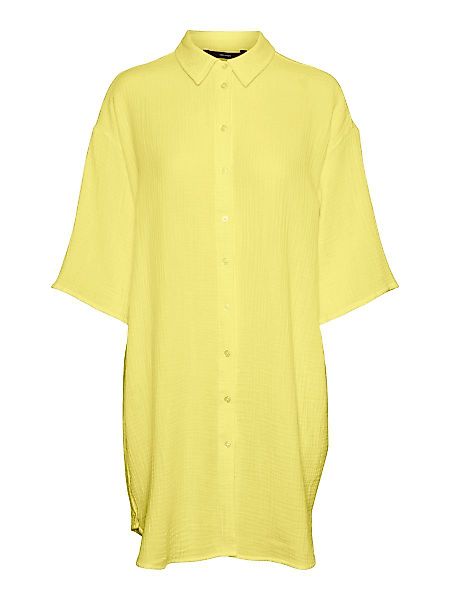 VERO MODA Langes Oversize Hemd Damen Orange günstig online kaufen