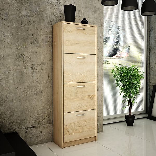 Home Collective Schuhschrank mit 4 aufklappbaren günstig online kaufen