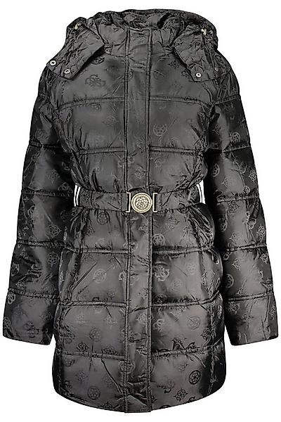 GUESS JEANS Outdoorjacke Wasserabweisende Damenjacke Schwarz mit abnehmbare günstig online kaufen