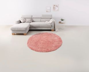 my home Teppich "Viva Teppich rund" rund 45 mm Höhe Uni-Farben, einfarbig, günstig online kaufen