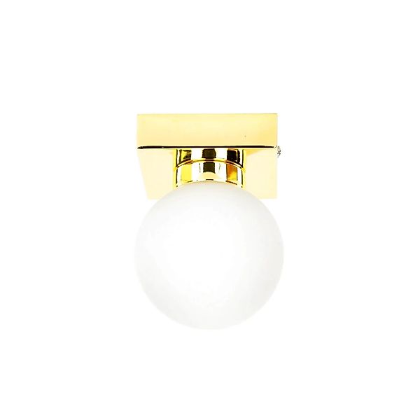 EASYLIGHT Deckenlampe Kugel Schirm 9 cm Breit In Gold G9 Metall Glas günstig online kaufen