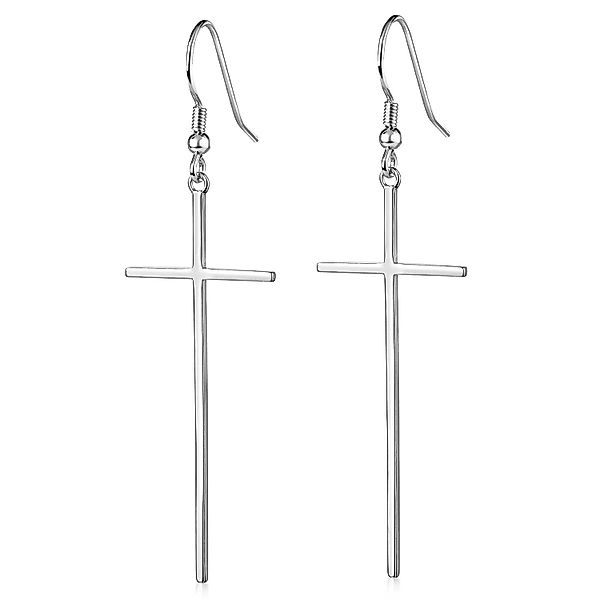 Materia Paar Ohrhänger Damen Silber Kreuz günstig online kaufen