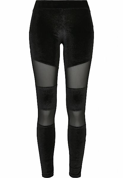 URBAN CLASSICS Leggings "Urban Classics Damen Ladies Velvet Tech Mesh Leggi günstig online kaufen