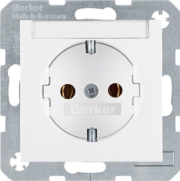 Berker Schuko-Steckdose pws + Beschriftungsfeld 47501909 - 47501909 günstig online kaufen