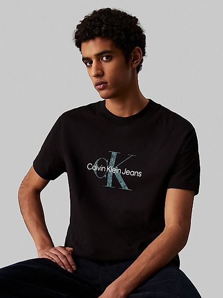 Calvin Klein Jeans Rundhalsshirt TEXTURED MONOLOGO TEE Logodruck günstig online kaufen