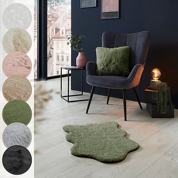 LUXOR living Fellteppich »Novara«, fellförmig, 30 mm Höhe, Kunstfell, weich günstig online kaufen