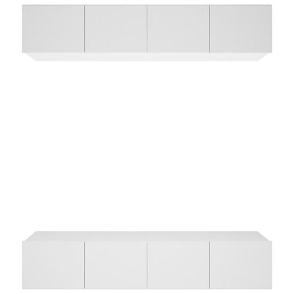 vidaXL TV-Schrank TV-Boards 4 Stk. Weiß 80x30x30 cm Holzwerkstoff günstig online kaufen