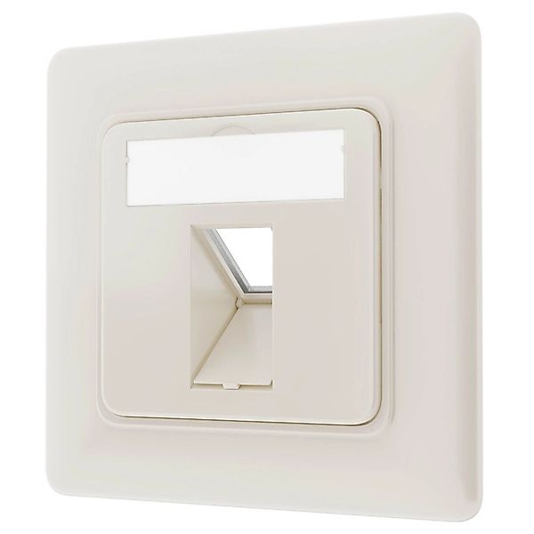 hb-digital Netzwerkdose Unterputz Einsatz 1 Port Datendose RJ45 RAL9010 günstig online kaufen