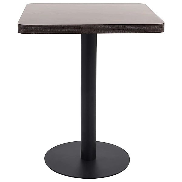 vidaXL Esstisch, Bistrotisch Dunkelbraun 60x60 cm günstig online kaufen