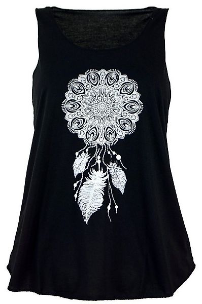 Guru-Shop T-Shirt Retro Art Tanktop mit Ethnodruck - Traumfänger.. alternat günstig online kaufen