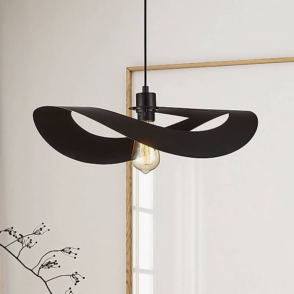Pendellampe Mas, schwarz, Ø 50 cm, Metall günstig online kaufen