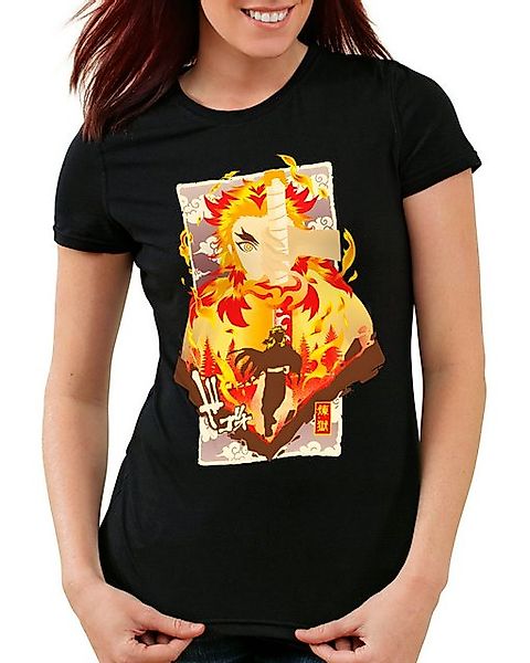 style3 T-Shirt Flame Breath demon slayer anime japan manga cosplay günstig online kaufen