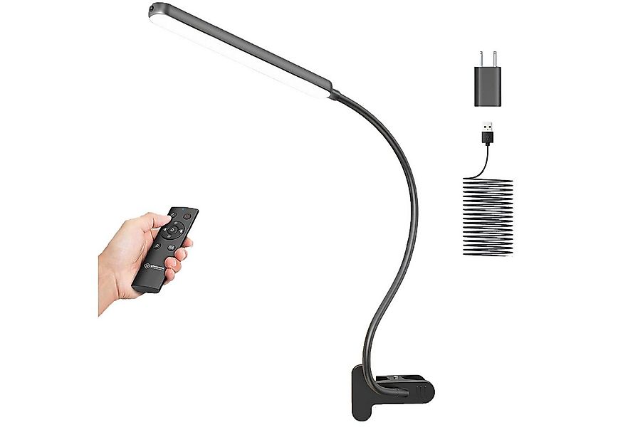 KINSI Klemmleuchten Leselampe Buch, 5 Helligkeiten und 5 Farben, LED fest i günstig online kaufen