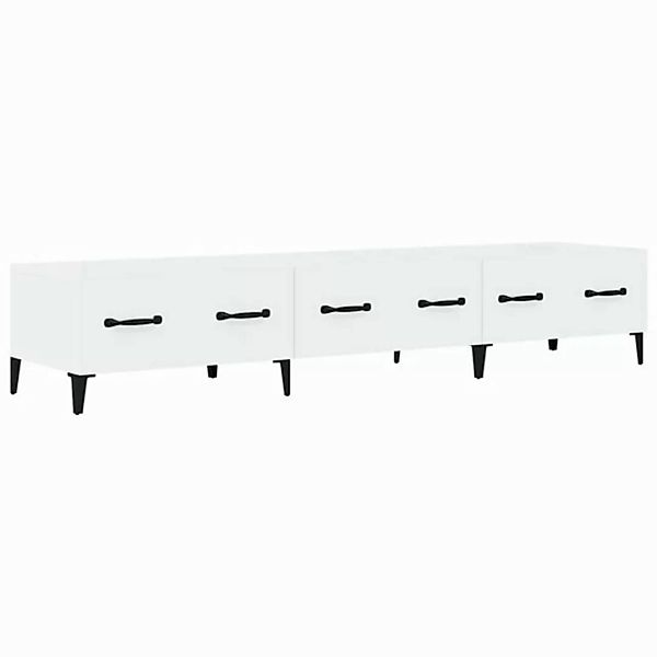 vidaXL TV-Schrank TV-Schrank Hochglanz-Weiß 150x34,5x30 cm Spanplatte Lowbo günstig online kaufen