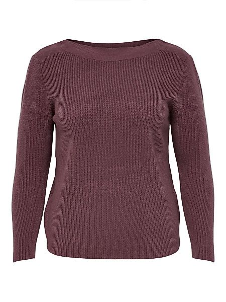 ONLY Gerippter Curvy- Pullover Damen Braun günstig online kaufen