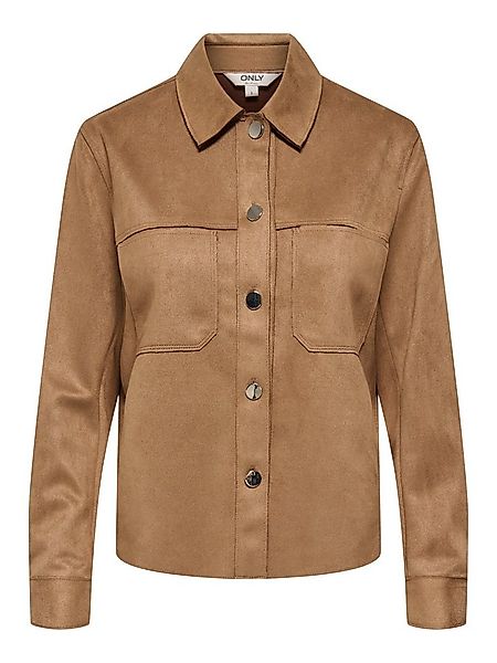 ONLY Hemdbluse ONLMIRA L/S FAUX SUEDE SHIRT PNT Materialmix, regular fit günstig online kaufen