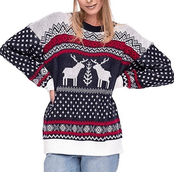 Worldclassca Weihnachtspullover Worldclassca Weihnachtspullover Rentier Wei günstig online kaufen