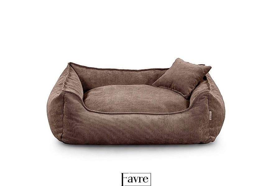 FAVRE Tierbett Hundebett Lucky mit abnehmbarem, waschbarem Cord-Bezug, 100% günstig online kaufen