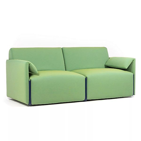 Magis - Costume Sofa 2-Sitzer 177x86x76cm - grün/Stoff Kvadrat Uniform Mela günstig online kaufen
