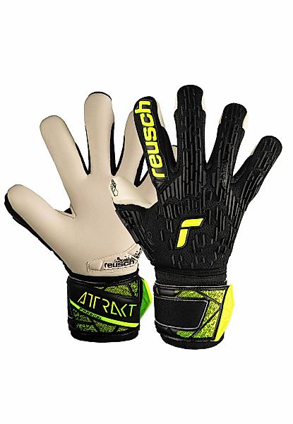 Reusch Torwarthandschuhe "Attrakt Freegel Gold Junior" mit Finger Support E günstig online kaufen