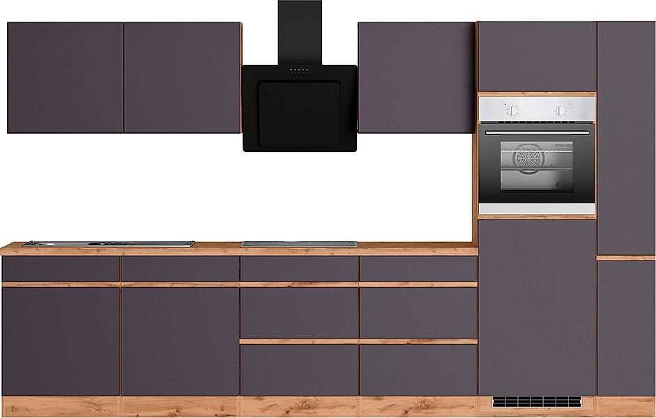 KOCHSTATION Küchenzeile "KS-Riesa", Stellbreite 330 cm, wahlweise mit Induk günstig online kaufen