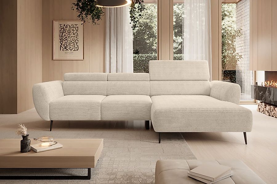 WERK2 Ecksofa "Alisson, mit elektrischer Sitztiefenverstellung, L-Form, Bre günstig online kaufen