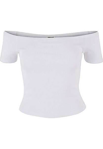 URBAN CLASSICS T-Shirt Urban Classics Damen Ladies Organic Off Shoulder Rib günstig online kaufen