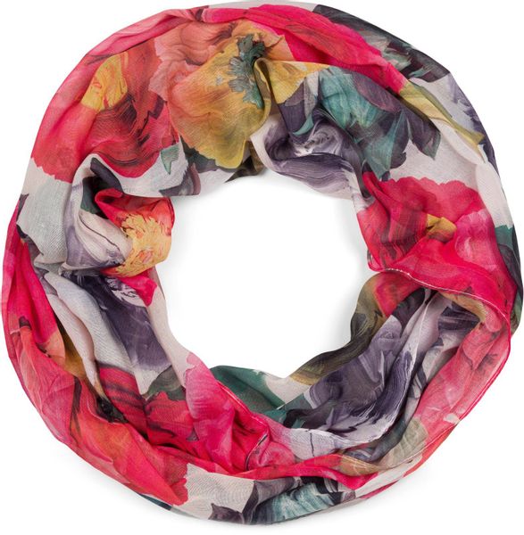 styleBREAKER Loop Loop mit Blumen Muster, günstig online kaufen