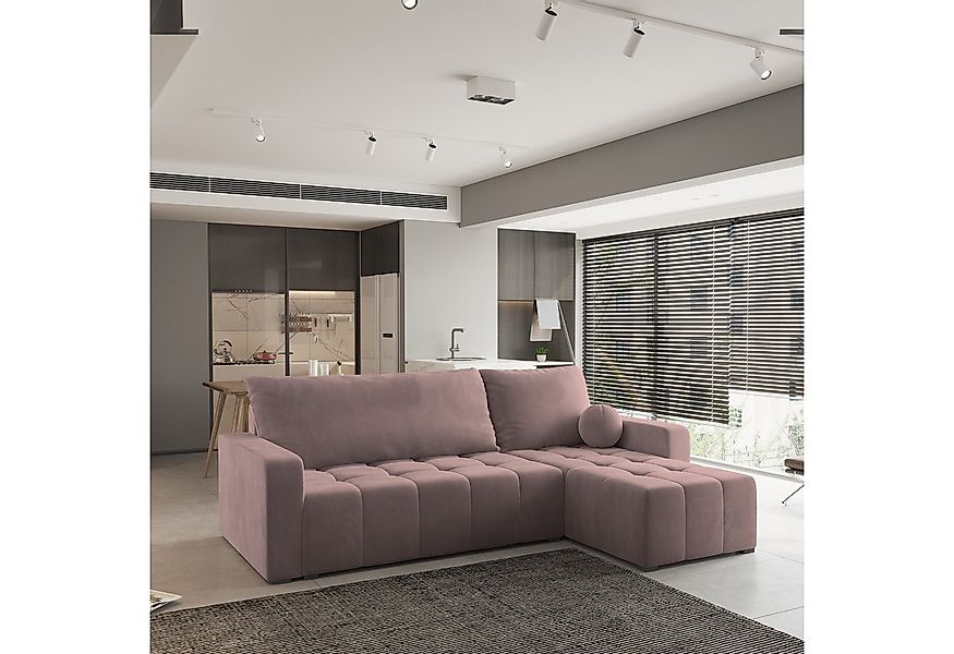 Masseno Ecksofa VOLIRA mit Schlaffunktion L-Form, Sofa mit Bettkasten günstig online kaufen