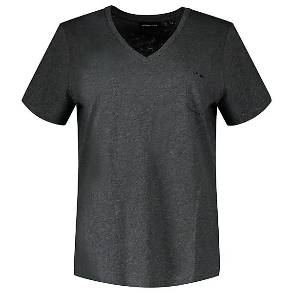 Superdry Pocket V Neck Kurzarm T-shirt XL Tar Marl günstig online kaufen