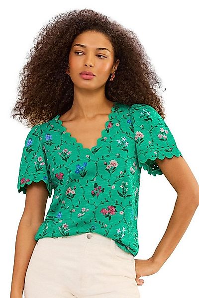 Love & Roses T-Shirt Love & Roses T-Shirt mit Bogenkante, Regular (1-tlg) günstig online kaufen