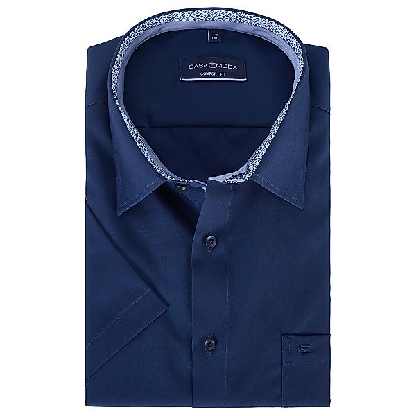 CASA MODA Businesshemd mit Kontrastdetails, kurzarm, bügelfrei Farbe blau G günstig online kaufen