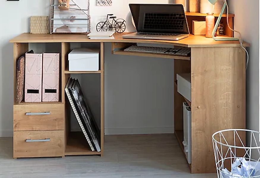 VOGL Möbelfabrik Schreibtisch »Sam«, in 2 Größen, mit Tastaturauszug & Moni günstig online kaufen