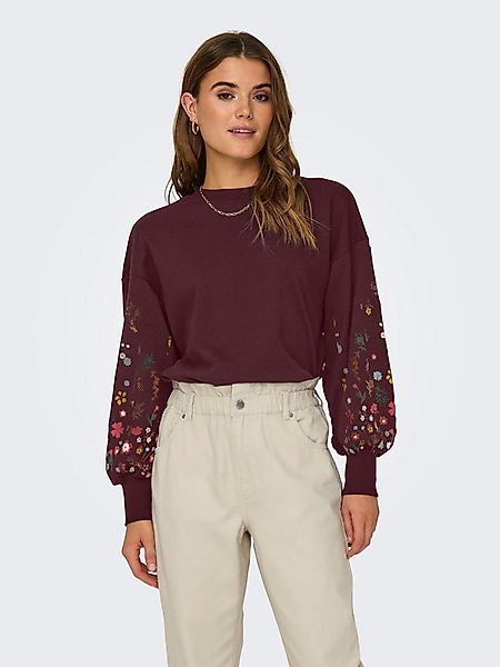 ONLY Sweatshirt ONLBROOKE L/S O-NECK FLOWER SWT günstig online kaufen