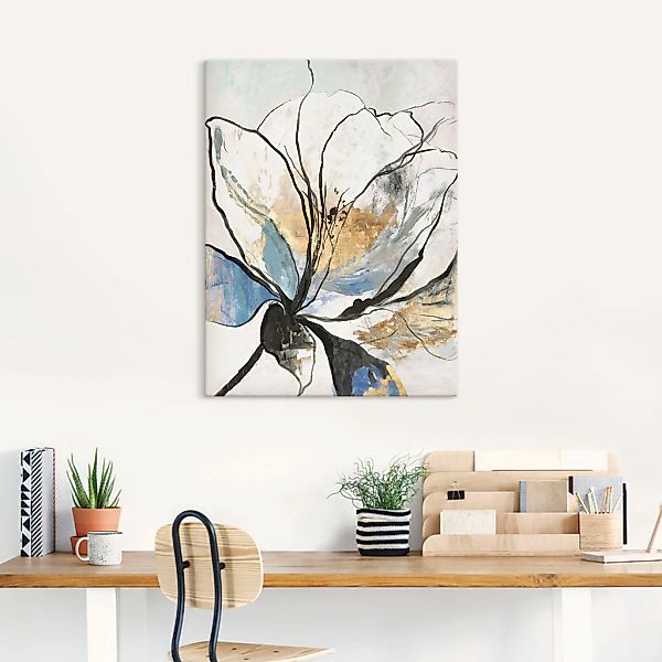 Artland Wandbild "Umrissenes Blumenmuster I", Blumenbilder, (1 St.), als Al günstig online kaufen