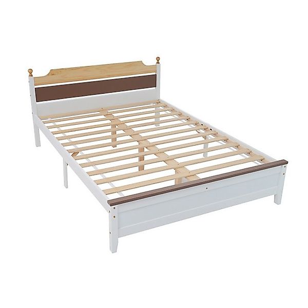 REDOM Holzbett Einzelbett, Erwachsenenbett, Gästebett, mit Kopf- und Fußtei günstig online kaufen