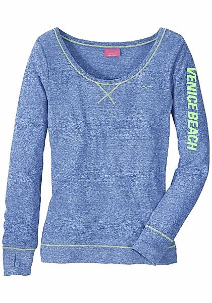 Venice Beach Langarmshirt mit sportlichem Logoprint, sportlich-casual günstig online kaufen