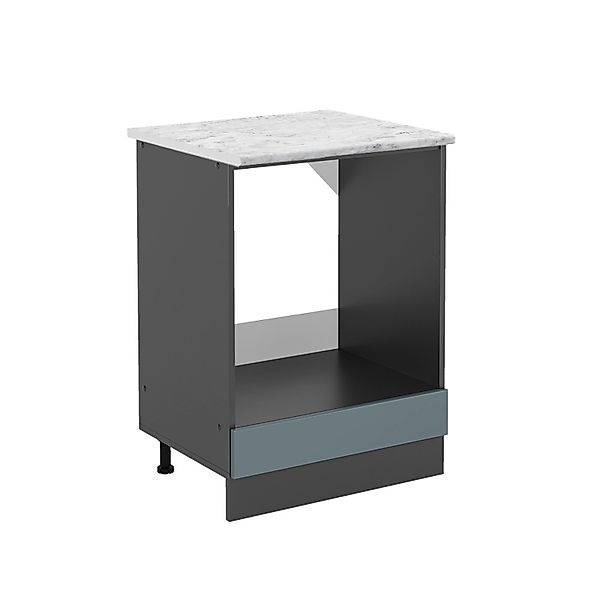 Vicco Herdumbauschrank R-Line Herdschrank Blau-Grau/Anthrazit 60 cm AP Marm günstig online kaufen