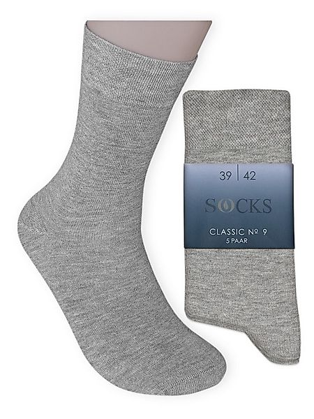 Die Sockenbude Basicsocken CLASSIC (Bund, 5-Paar, ohne drückende Naht) hell günstig online kaufen